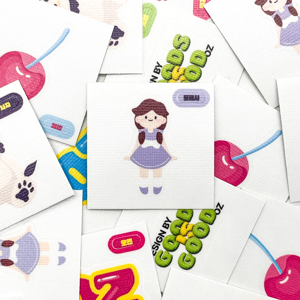 띠부띠부 씰스티커 A3 (개별재단 가능)