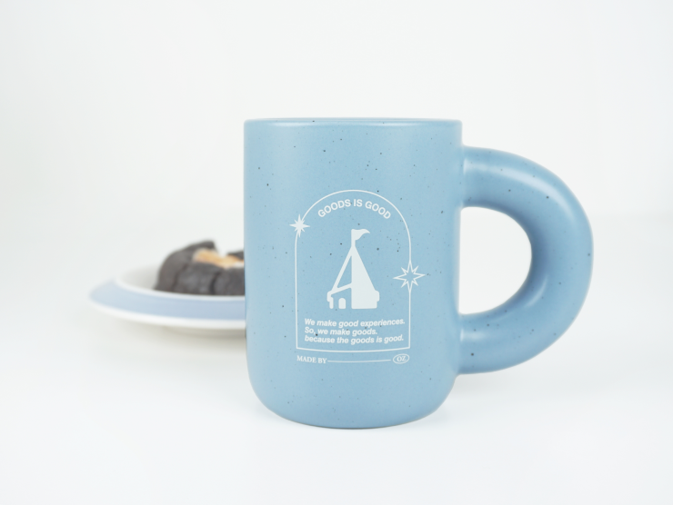 도트 라운드 파스텔 머그 300ml
