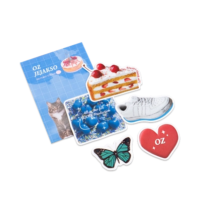 리무버블 PVC 조각스티커팩 (5장 1세트)