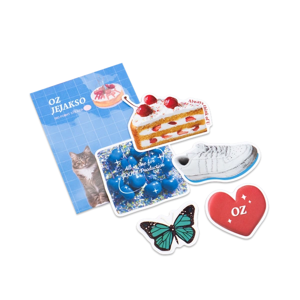 리무버블 PVC 조각스티커팩 (5장 1세트)