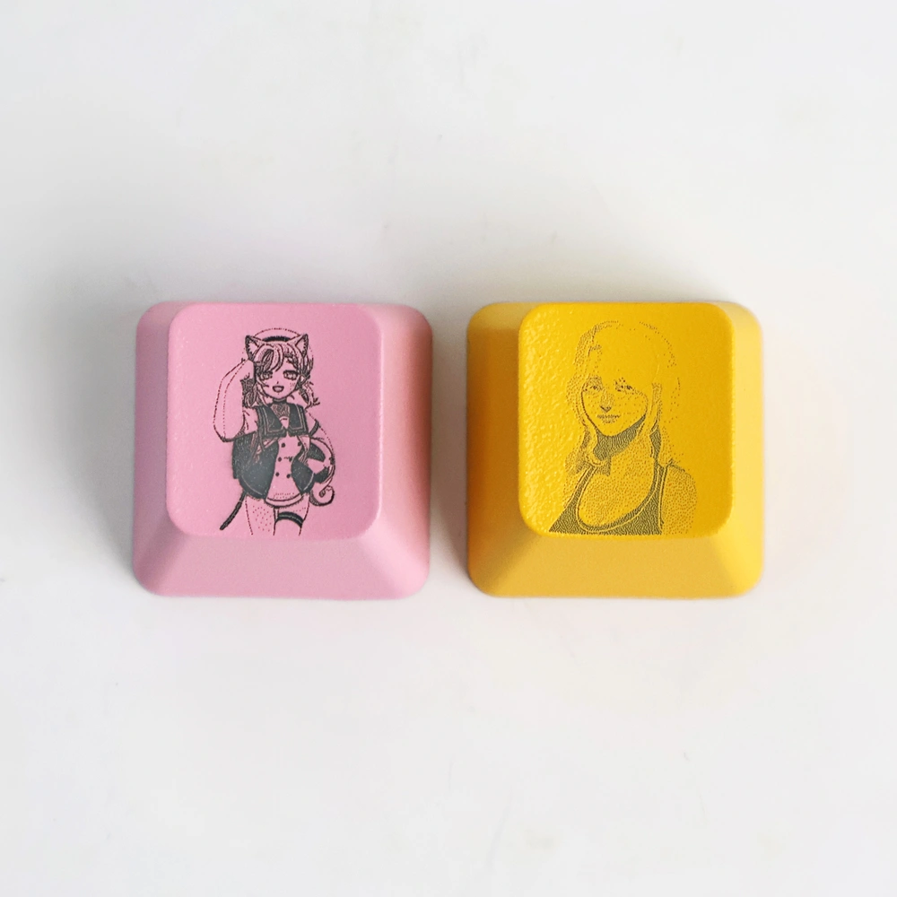 LED 레이저 키캡키링 1구 (컬러4종)