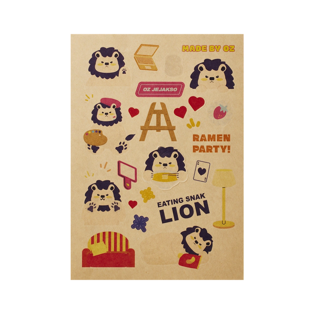 크라프트지 스티커 110x180mm (4매단위)