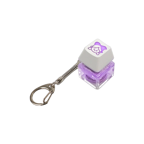 LED 레이저 키캡키링 1구 (블랙/화이트)