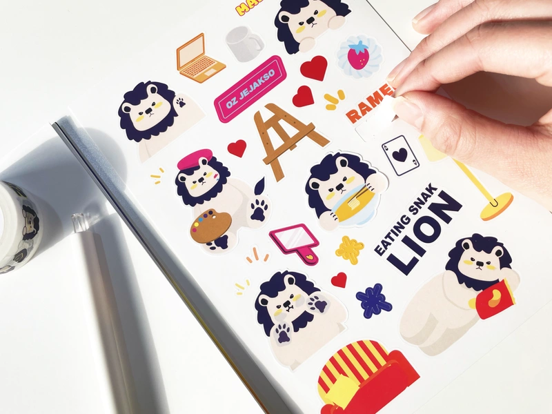 아트지 스티커 110x180mm (4매단위)