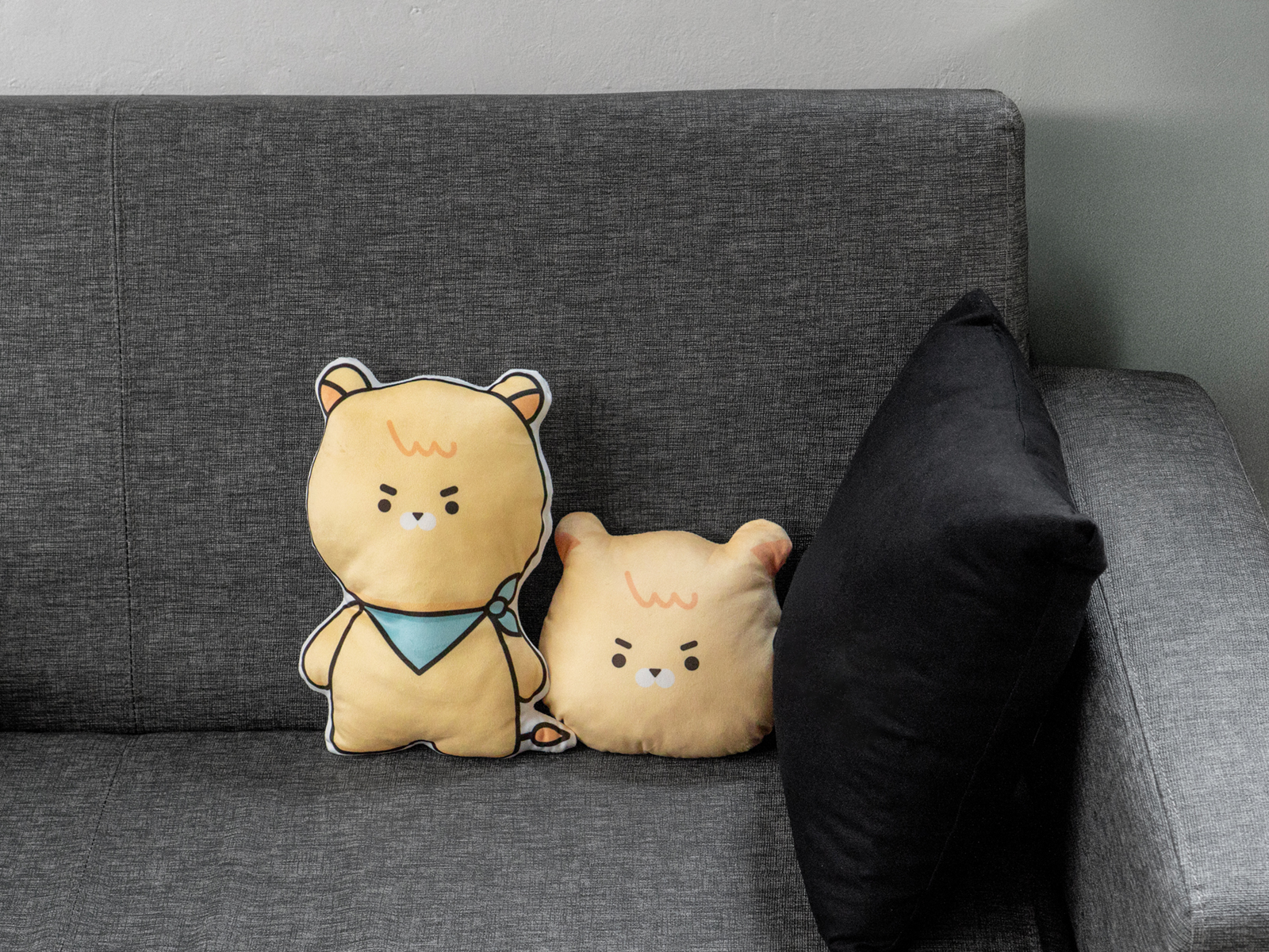 극세사 인형 모양 쿠션 (30cm 이하)