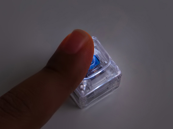 LED 레이저 키캡키링 4구 (블랙/화이트)