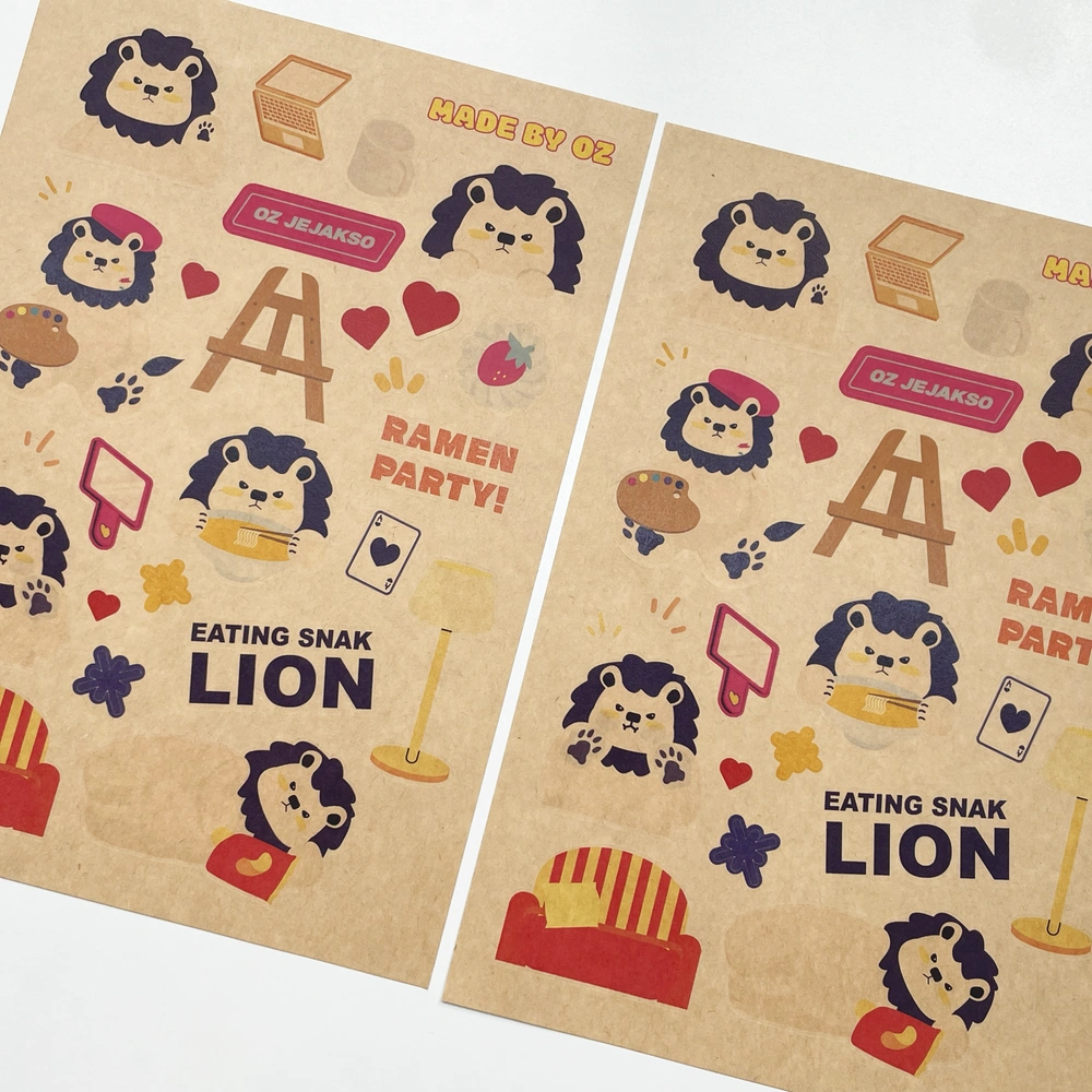 크라프트지 스티커 110x180mm (4매단위)