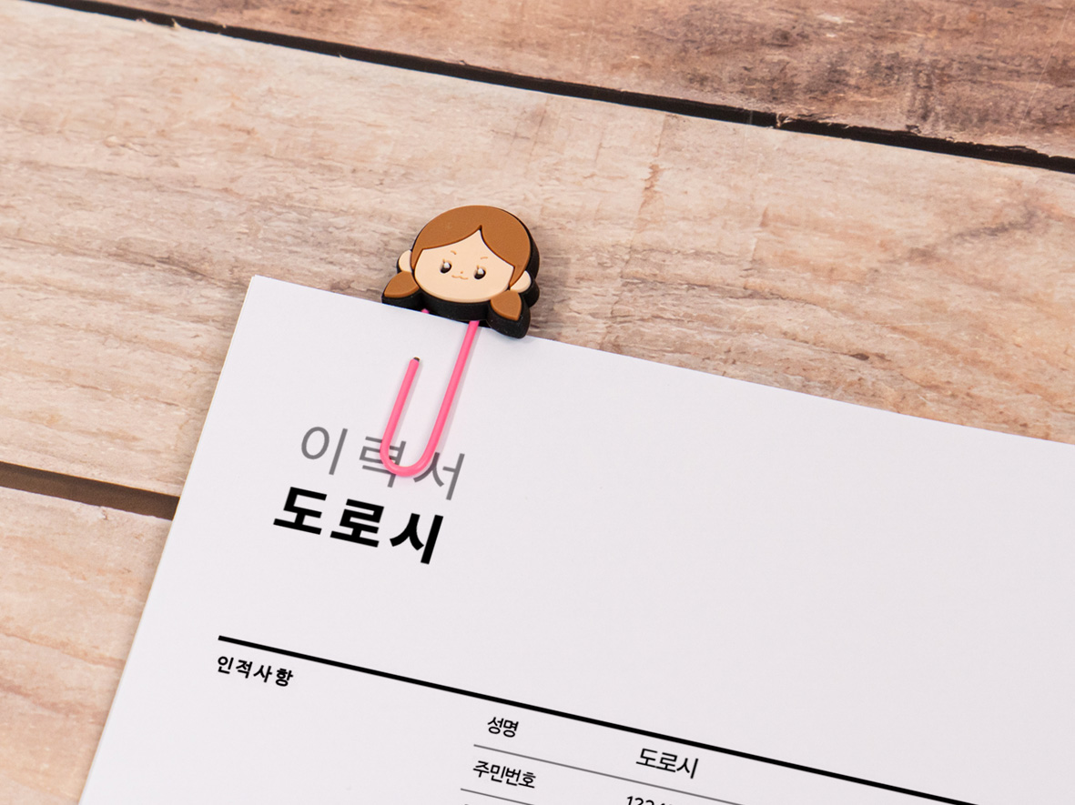 PVC 피규어 북마크 클립