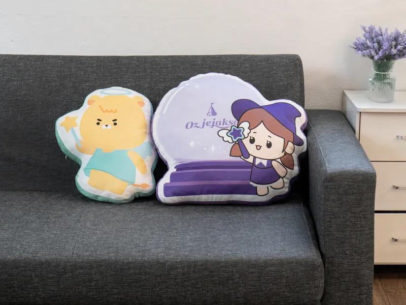 극세사 인형 모양 쿠션 (50cm 이하)