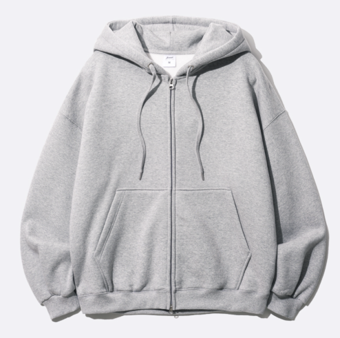 파일 오버핏 투웨이 후드집업 (M~2XL)