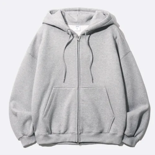 파일 오버핏 투웨이 후드집업 (M~2XL)