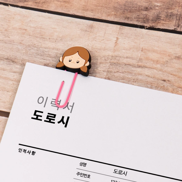 PVC 피규어 북마크 클립