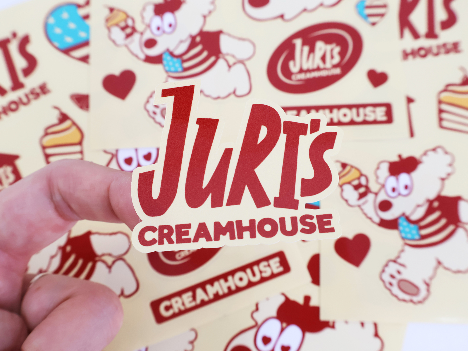 [쥬리스 크림하우스] 리무버블 PVC 스티커