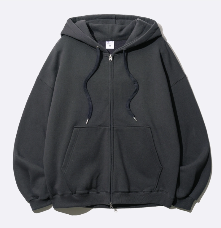 파일 오버핏 투웨이 후드집업 (M~2XL)