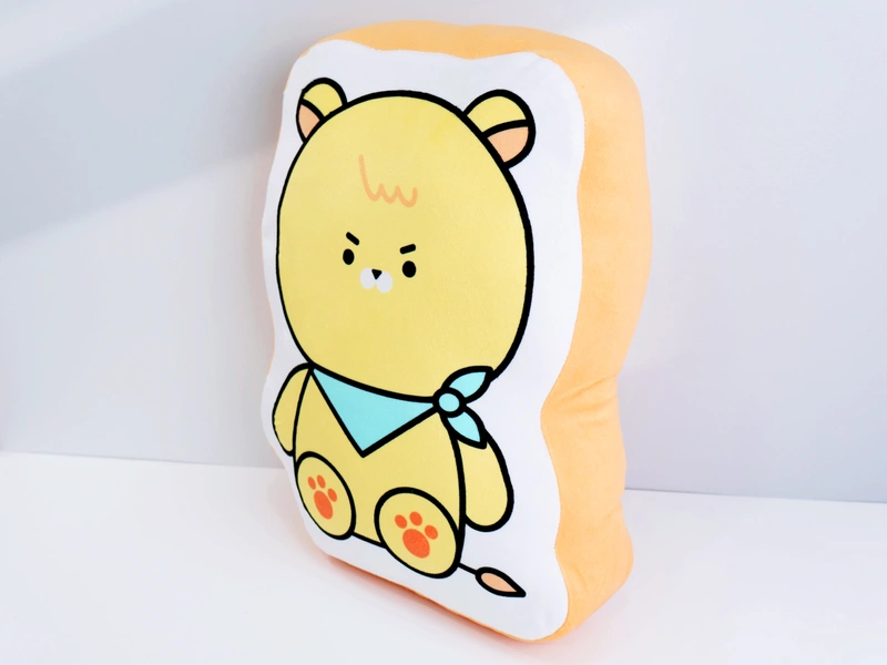 극세사 인형 보더 쿠션