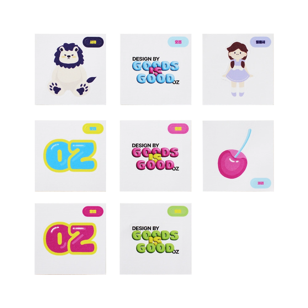 띠부띠부 씰스티커 A3 (개별재단 가능)