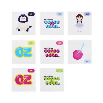 띠부띠부 씰스티커 A3 (개별재단 가능)