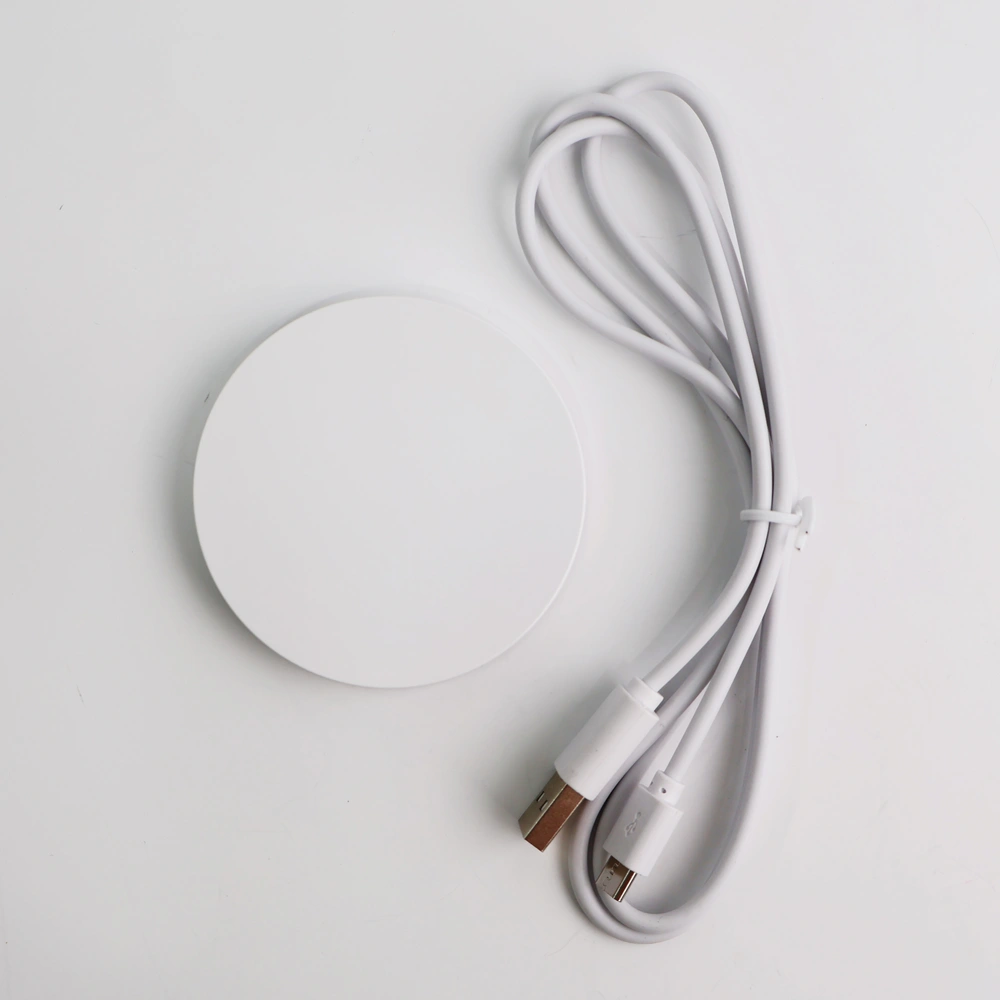 풀프린팅 원형 미니 무선 충전기