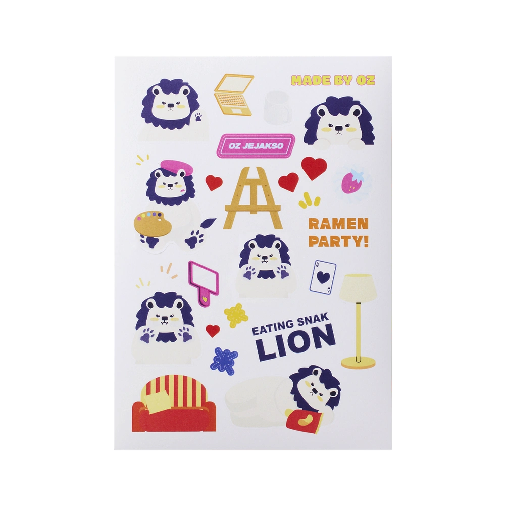 모조지 스티커 80x120mm (8매단위)