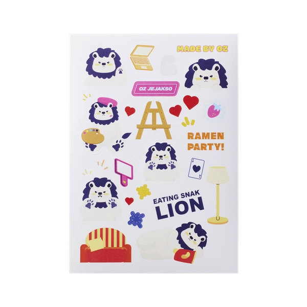 모조지 스티커 80x120mm (8매단위)