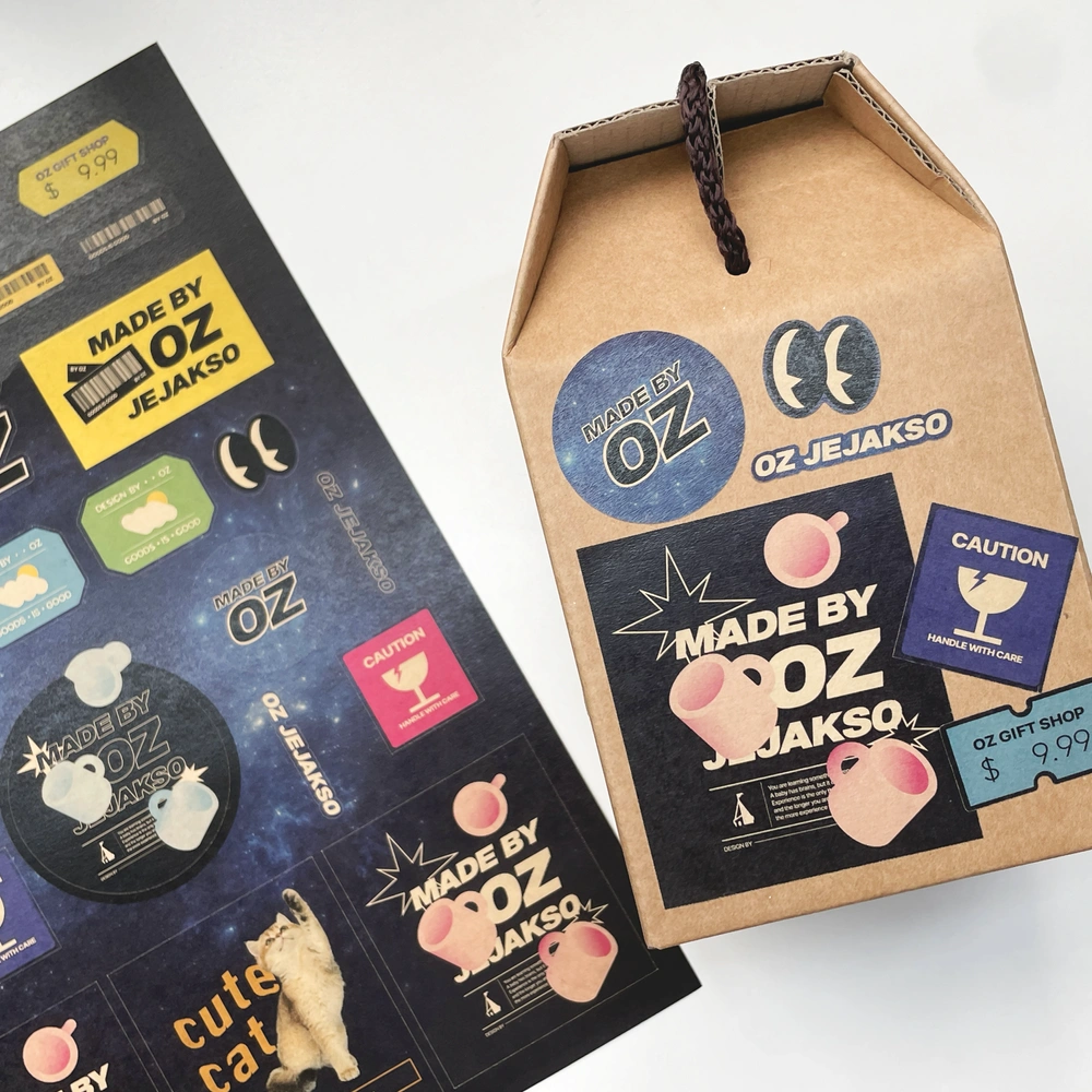 크라프트지 스티커 180x260mm (2매단위)