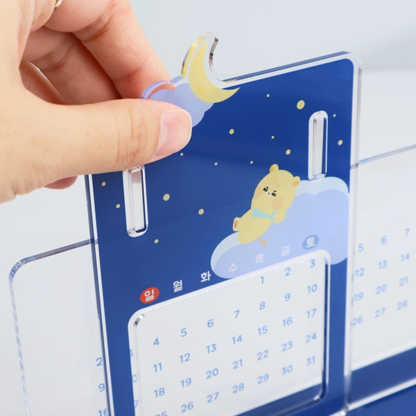 아크릴 만년 캘린더(탁상형)