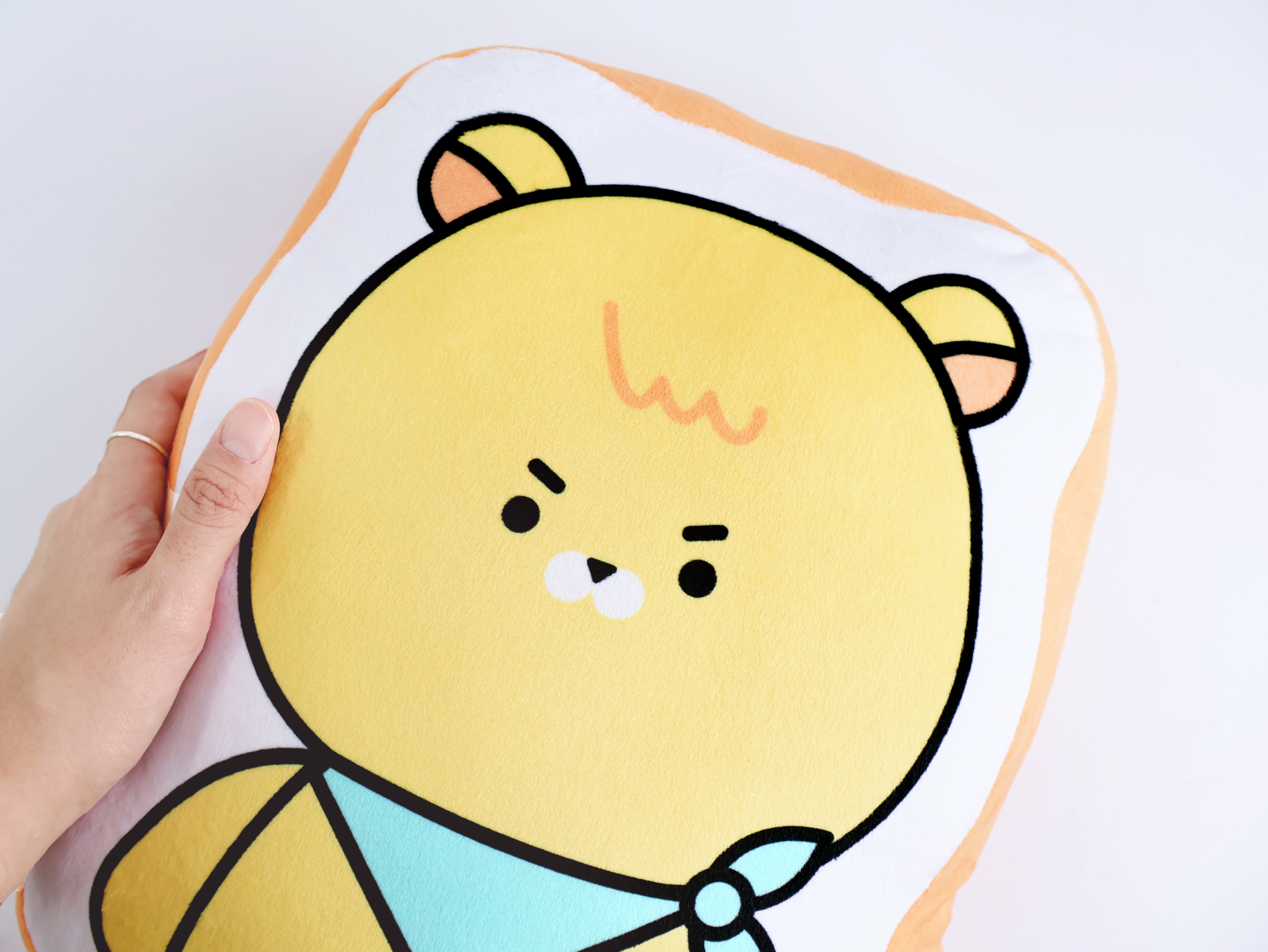 극세사 인형 보더 쿠션