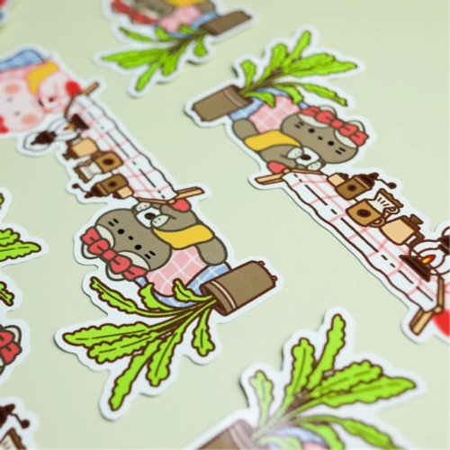 조각 스티커 (방수 리무버블) A3