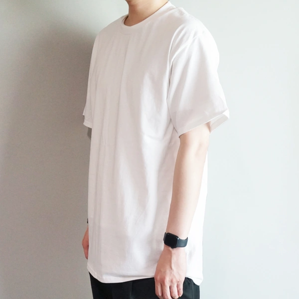 길단 - USA핏 오버핏 반팔 (18수, 두꺼운 두께) 티셔츠