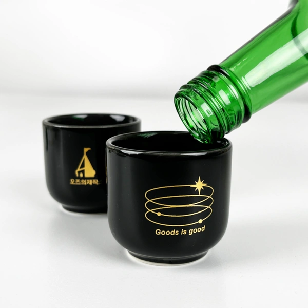 24k 금 각인 소주잔