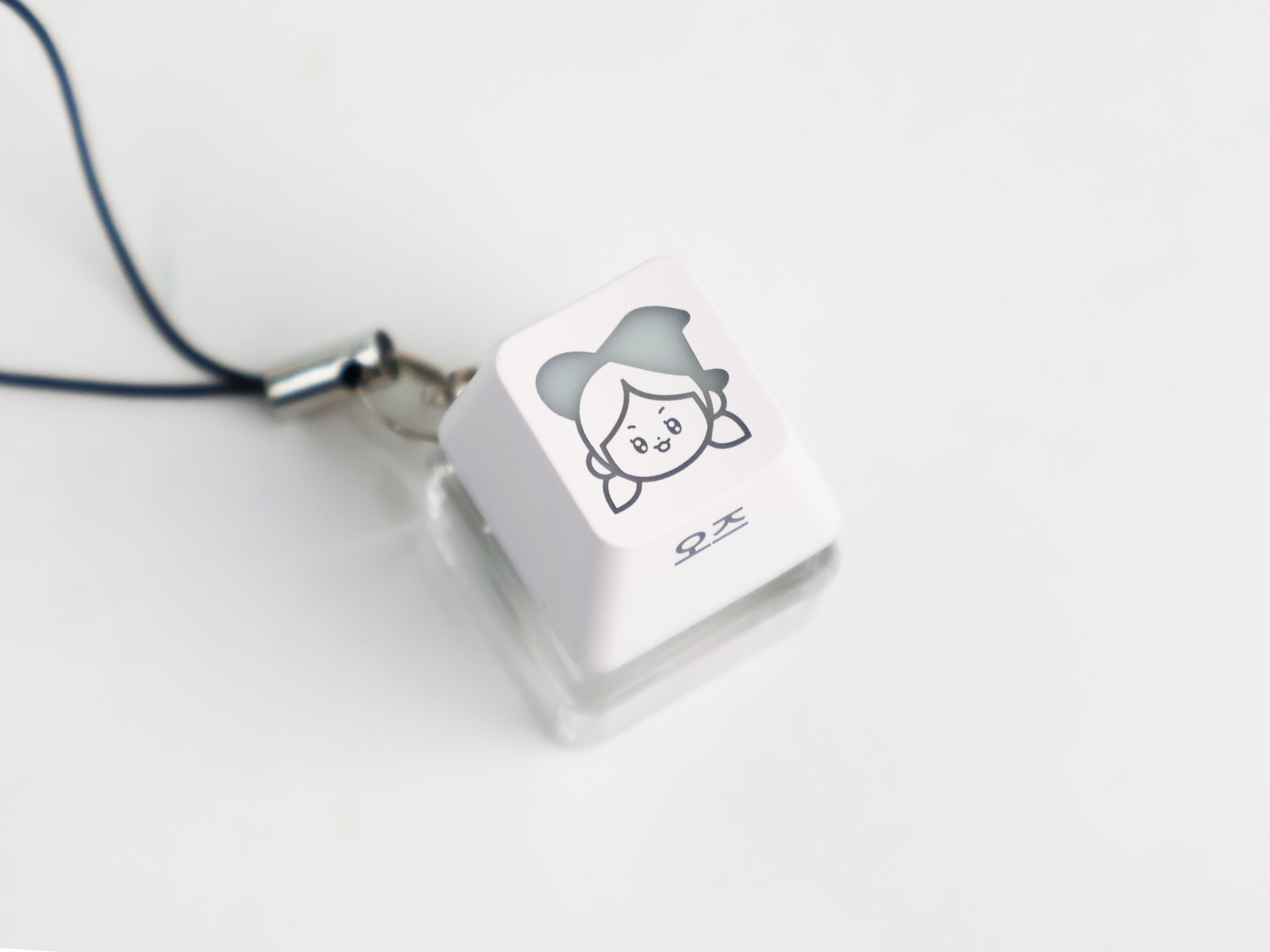 LED 레이저 키캡키링 2구 (컬러4종)
