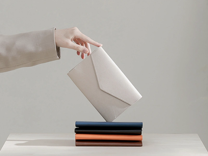 레더 포켓형 메모패드