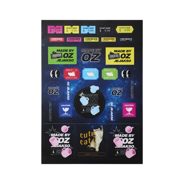 아트지 스티커 180x260mm (2매단위)