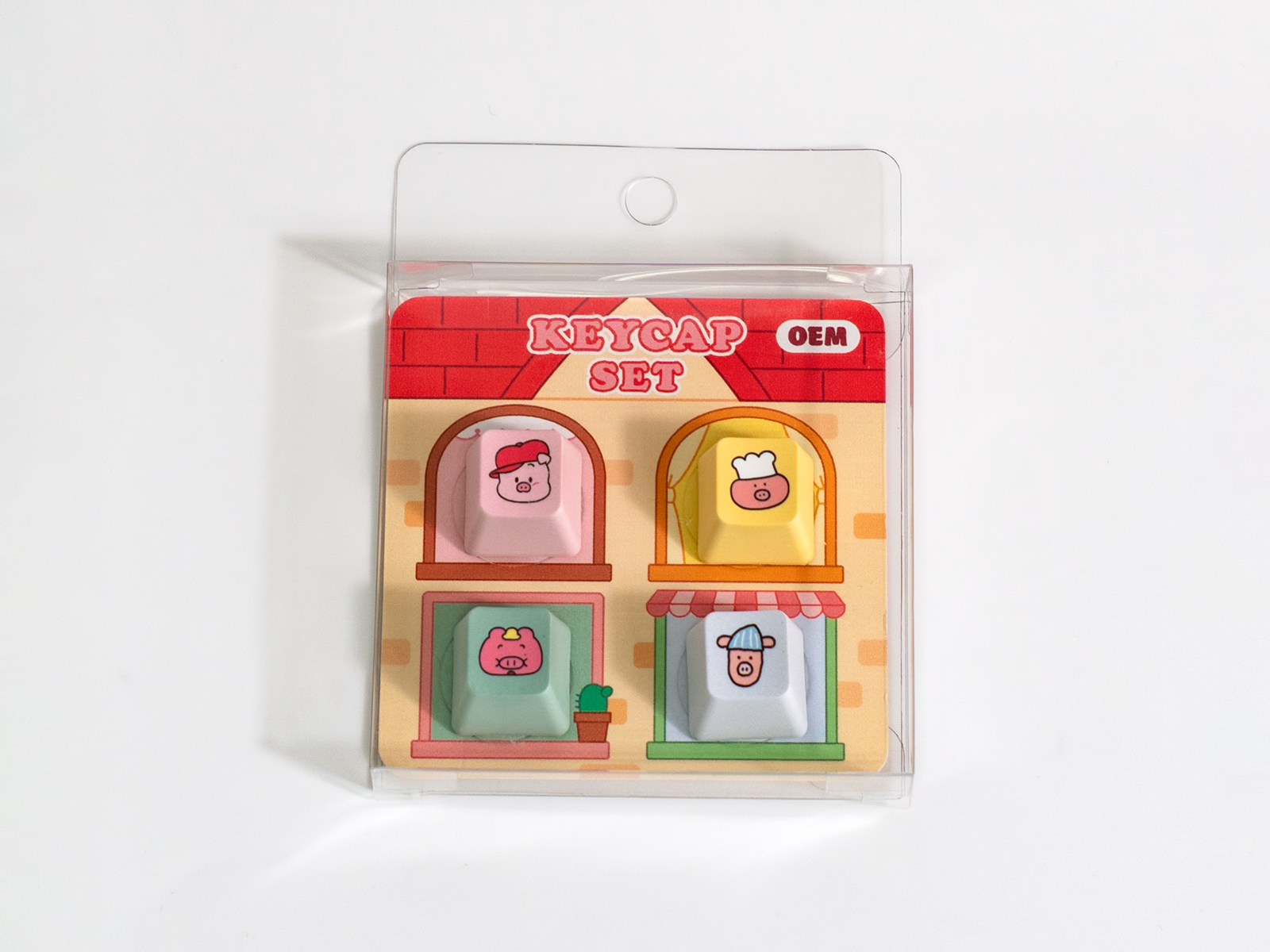 [롯데월드] 아기돼지 4형제 키캡세트