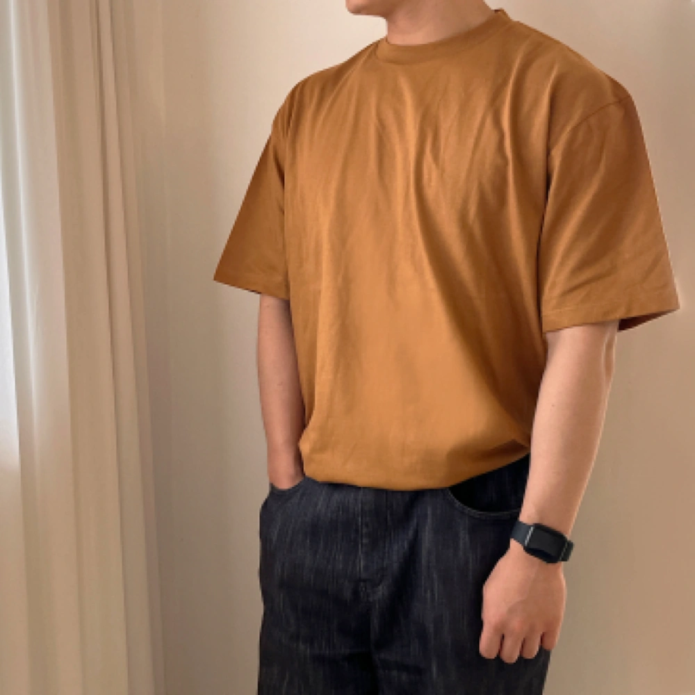 톰스 - 프린트스타 오버핏 반팔 (17수, 두꺼운 두께) 6가지 색상