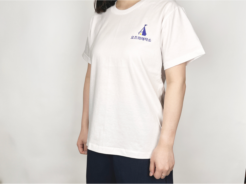흰색 반팔, 긴팔 티셔츠 (30수,얇은두께)