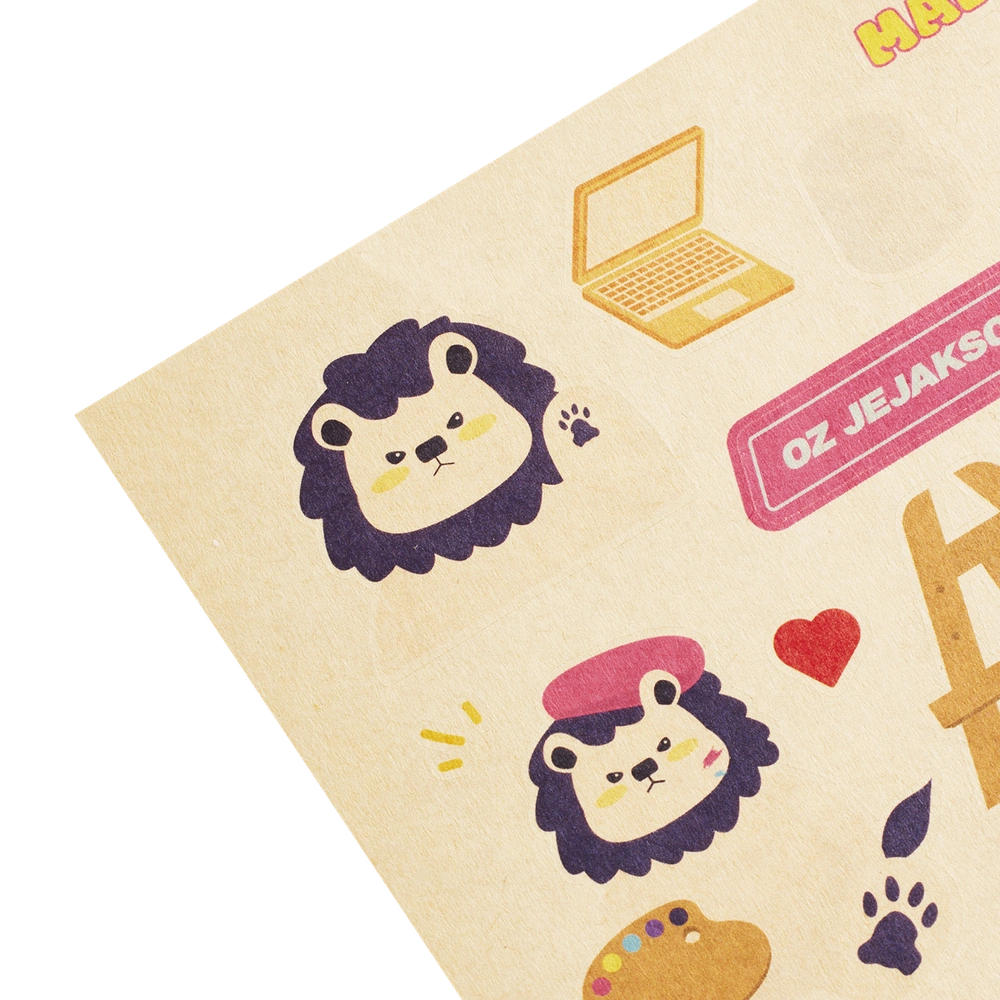 크라프트지 스티커 110x180mm (4매단위)