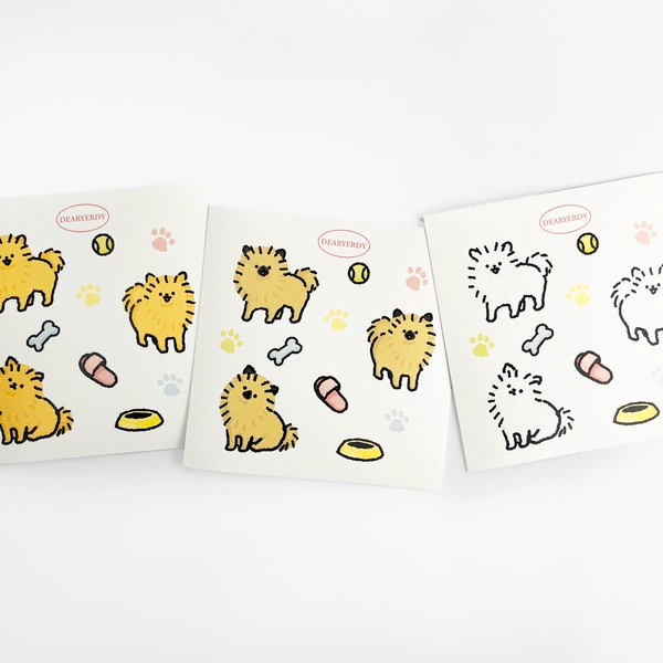 모조지 스티커 100x100mm (6매단위)