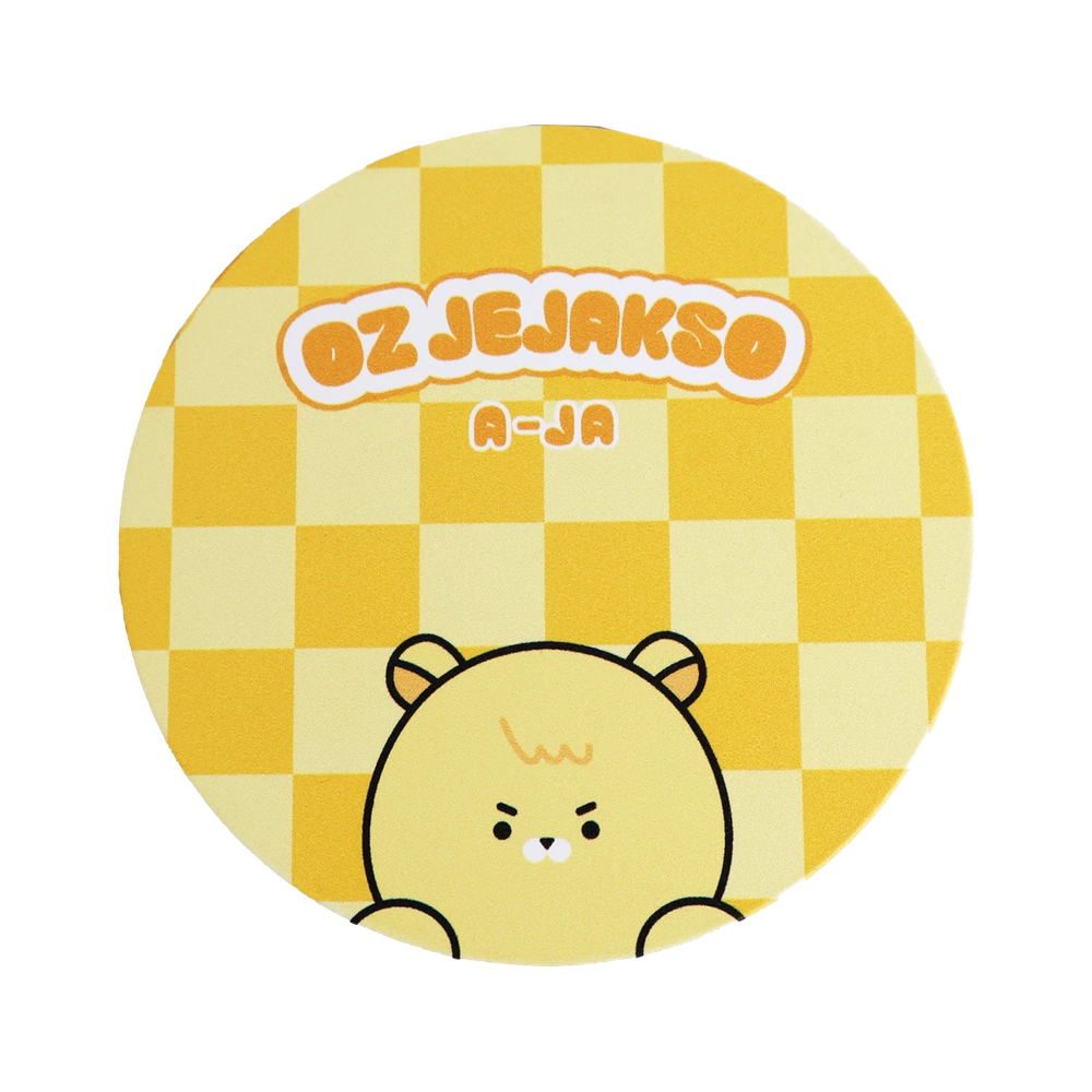 풀프린팅 원형 미니 무선 충전기