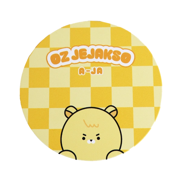 풀프린팅 원형 미니 무선 충전기