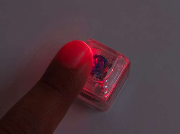 LED 레이저 키캡키링 1구 (컬러4종)