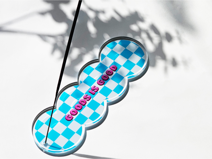 아크릴 인센스 홀더 22 x 6 cm 이내