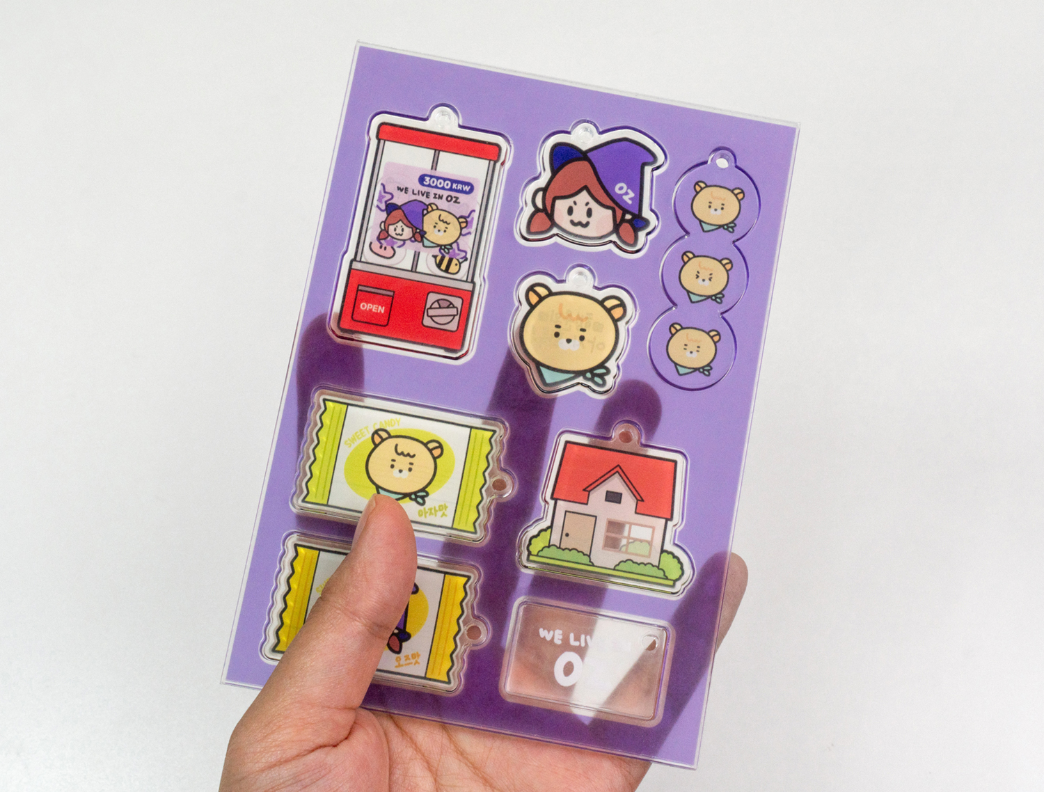 커스텀 한판 아크릴 키링