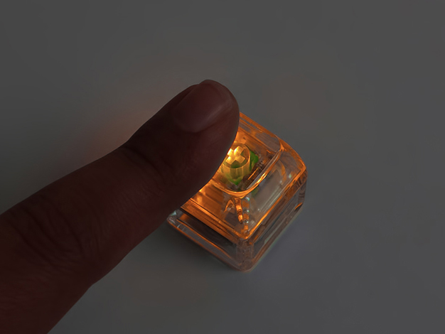 LED 레이저 키캡키링 2구 (컬러4종)