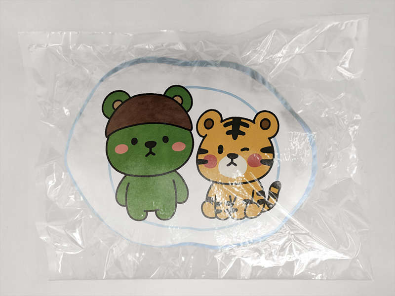 극세사 인형 보더 쿠션