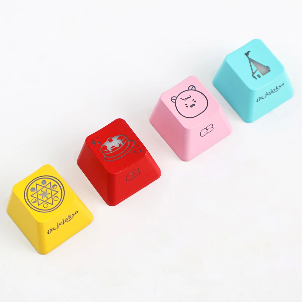 LED 레이저 키캡키링 1구 (컬러4종)