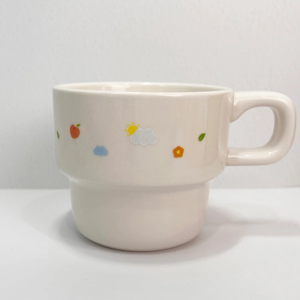 2단 라운드 머그 올프린팅