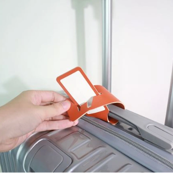 아이콘 가죽 비행기 네임택