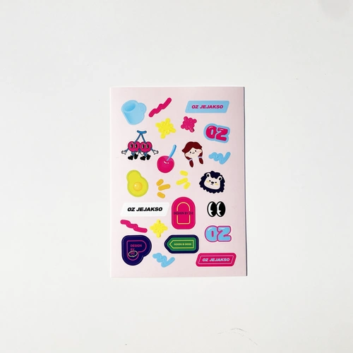 리무버블 유포지 스티커 80x120mm (8매단위)