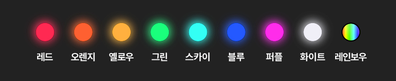 LED 레이저 키캡키링 2구 (블랙/화이트)